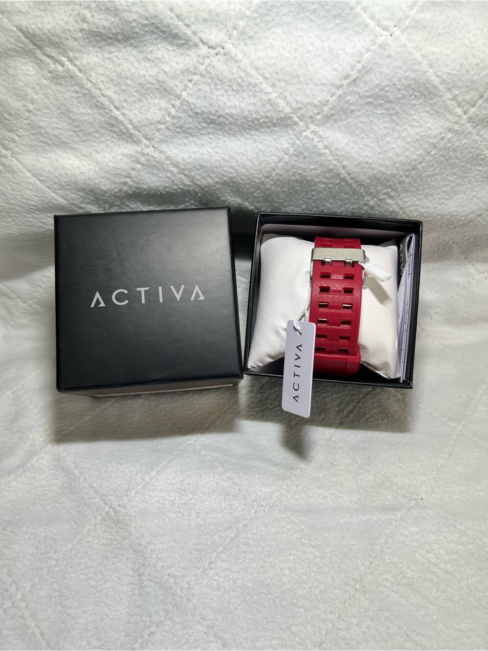 NEW! ACTIVA Men's Red and Black Sport Digital-Analog Watch - Picture 2 of 4